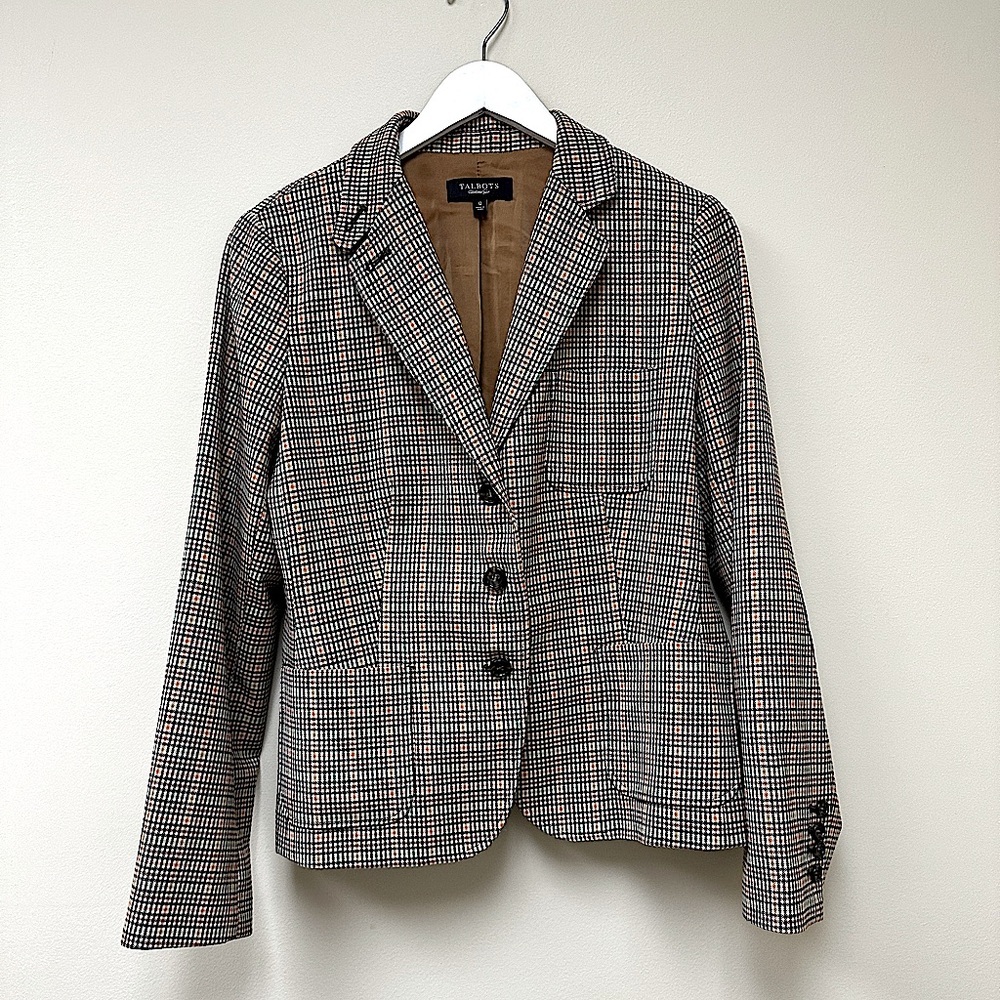 Talbots Plaid Blazer